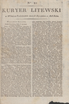 Kuryer Litewski. 1828, Ner 10 (23 stycznia) + dod.