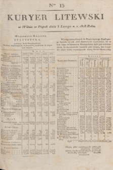 Kuryer Litewski. 1828, Ner 15 (3 lutego) + dod.