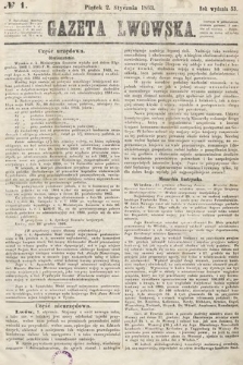 Gazeta Lwowska. 1863, nr 1