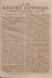 Kuryer Litewski. 1831, Ner 63 (22 maja)