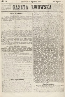 Gazeta Lwowska. 1863, nr 5