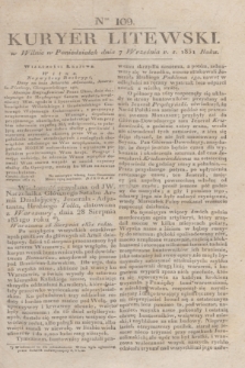 Kuryer Litewski. 1831, Ner 109 (7 września) + dod.