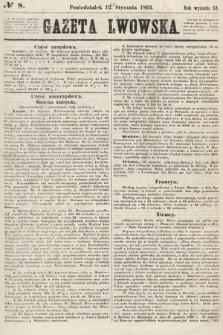 Gazeta Lwowska. 1863, nr 8