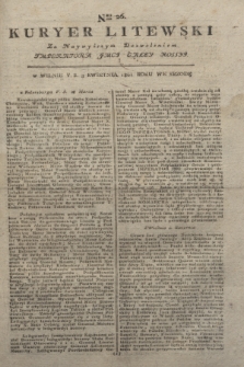 Kuryer Litewski : Za Naywyższym Dozwoleniem Imperatora JMCI Całey Rossyi. 1801, Nro 26 (3 kwietnia)