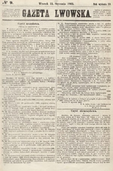 Gazeta Lwowska. 1863, nr 9