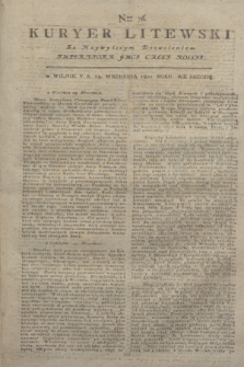 Kuryer Litewski : Za Naywyższym Dozwoleniem Imperatora JMCI Całey Rossyi. 1801, Nro 76 (25 września)