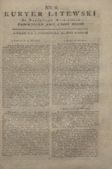 Kuryer Litewski : Za Naywyższym Dozwoleniem Imperatora JMCI Całey Rossyi. 1801, Nro 79 (5 października)
