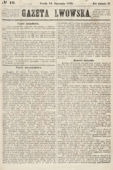 Gazeta Lwowska. 1863, nr 10