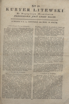 Kuryer Litewski : Za Naywyższym Dozwoleniem Imperatora JMCI Całey Rossyi. 1801, Nro 93 (23 listopada)