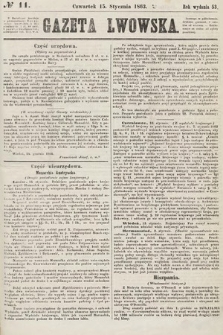 Gazeta Lwowska. 1863, nr 11