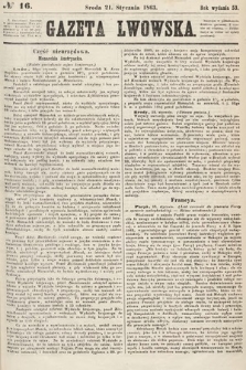 Gazeta Lwowska. 1863, nr 16