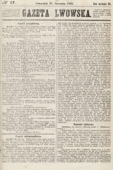 Gazeta Lwowska. 1863, nr 17