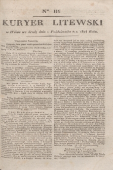 Kuryer Litewski. 1824, Ner 116 (1 października) + dod.