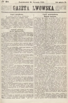 Gazeta Lwowska. 1863, nr 20