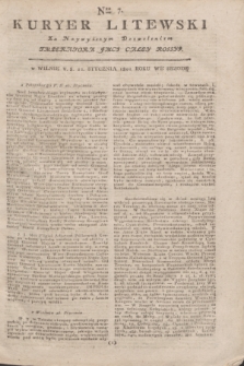 Kuryer Litewski : Za Naywyższym Dozwoleniem Imperatora JMCI Całey Rossyi. 1802, Nro 7 (22 stycznia)