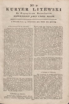 Kuryer Litewski : Za Naywyższym Dozwoleniem Imperatora JMCI Całey Rossyi. 1802, Nro 9 (29 stycznia)