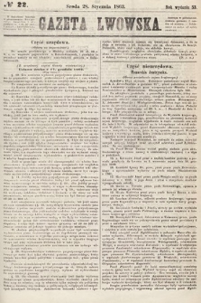 Gazeta Lwowska. 1863, nr 22