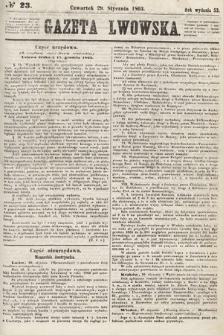 Gazeta Lwowska. 1863, nr 23