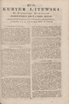 Kuryer Litewski : Za Naywyższym Dozwoleniem Imperatora JMCI Całey Rossyi. 1802, Nro 58 (19 lipca)