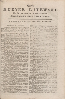 Kuryer Litewski : Za Naywyższym Dozwoleniem Imperatora JMCI Całey Rossyi. 1802, Nro 63 (6 sierpnia)