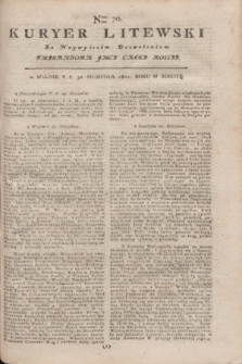 Kuryer Litewski : Za Naywyższym Dozwoleniem Imperatora JMCI Całey Rossyi. 1802, Nro 70 (30 sierpnia)