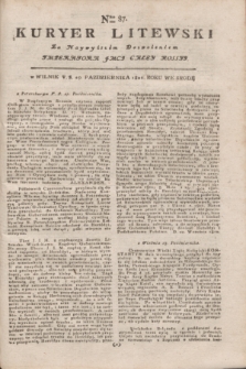 Kuryer Litewski : Za Naywyższym Dozwoleniem Imperatora JMCI Całey Rossyi. 1802, Nro 87 (29 października)