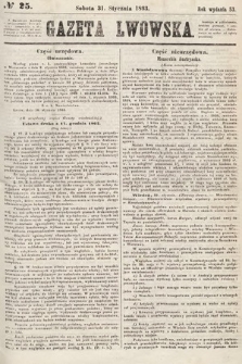 Gazeta Lwowska. 1863, nr 25