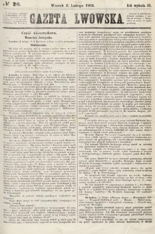 Gazeta Lwowska. 1863, nr 26