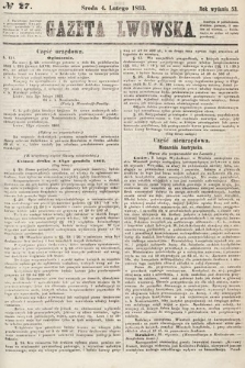 Gazeta Lwowska. 1863, nr 27