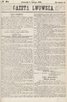 Gazeta Lwowska. 1863, nr 28