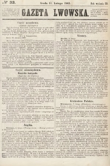 Gazeta Lwowska. 1863, nr 33