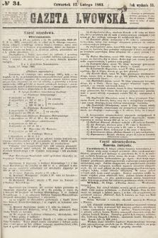 Gazeta Lwowska. 1863, nr 34