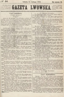 Gazeta Lwowska. 1863, nr 36