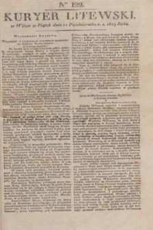 Kuryer Litewski. 1829, Ner 122 (11 października) + dod.