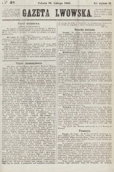 Gazeta Lwowska. 1863, nr 48