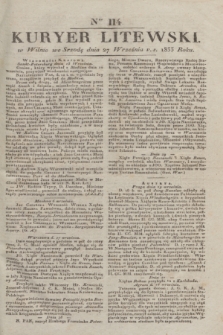 Kuryer Litewski. 1833, Ner 114 (27 września) + dod.