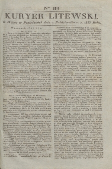 Kuryer Litewski. 1833, Ner 119 (9 października) + dod. + wkładka