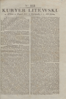 Kuryer Litewski. 1833, Ner 133 (10 listopada) + dod.