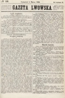 Gazeta Lwowska. 1863, nr 52