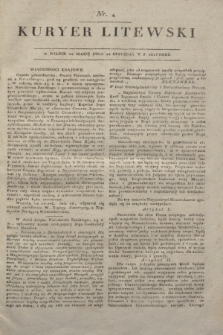 Kuryer Litewski. 1816, nr 4 (12 stycznia) + dod.