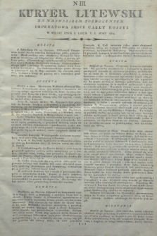 Kuryer Litewski : Za Naywyższem Dozwoleniem Imperatora JMSCI Całey Rossyi. 1805, N 3 (8 lipca) + wkładka