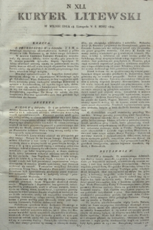Kuryer Litewski. 1805, N 41 (18 listopada) + wkładka