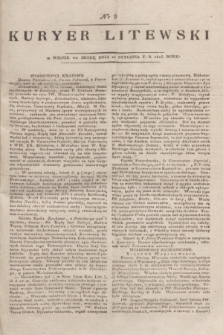 Kuryer Litewski. 1815, nr 8 (27 stycznia) + dod.