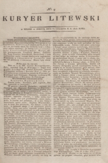 Kuryer Litewski. 1815, nr 9 (30 stycznia) + dod.