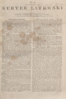 Kuryer Litewski. 1815, nr 19 (6 marca) + dod.