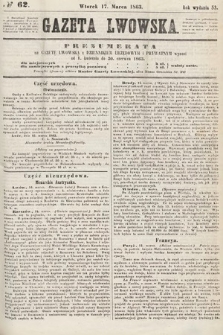 Gazeta Lwowska. 1863, nr 62