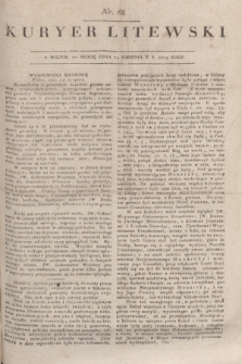 Kuryer Litewski. 1815, nr 68 (24 sierpnia) + dod.