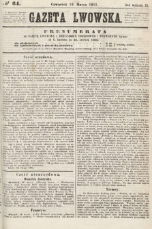 Gazeta Lwowska. 1863, nr 64
