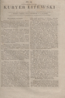 Kuryer Litewski. 1815, nr 89 (6 listopada) + dod.