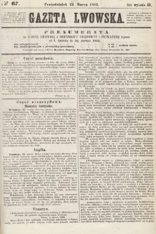 Gazeta Lwowska. 1863, nr 67